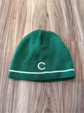 Chicago Cubs St. Patty’s Day Green Knit Beanie with White Stripe and Cubs Logo